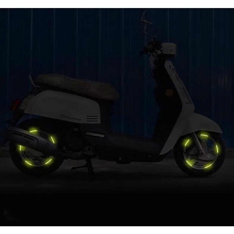 Bộ 20 miếng dán phản quang SPORT trang trí vành xe dành cho ô tô, xe máy, xe đạp. Tem,decal phản quang