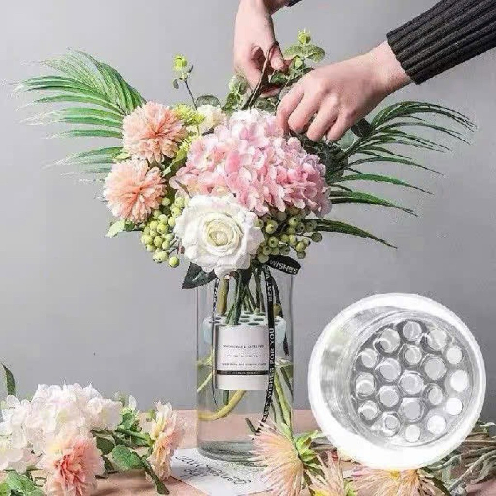 Dụng Cụ Định Hình Cành Hoạ Lỗ Xoay Xoắn Ốc Tạo Dáng Lọ Hoa Dụng Cụ Cắm Hoa Cố Định Thân Cành