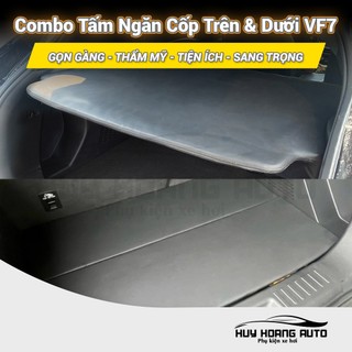 Combo Tấm Ngăn Cốp Trên & Dưới Cho Xe Vinfast VF7 Giúp Tăng Thêm Không Gian Chứa Đồ và Thẩm Mỹ Cao