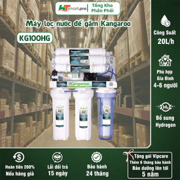 Máy lọc nước Kangaroo Hydrogen KG100HG KV 10 lõi lọc, máy lọc nước để gầm mini bảo hành chính hãng- HTSMART.PRO
