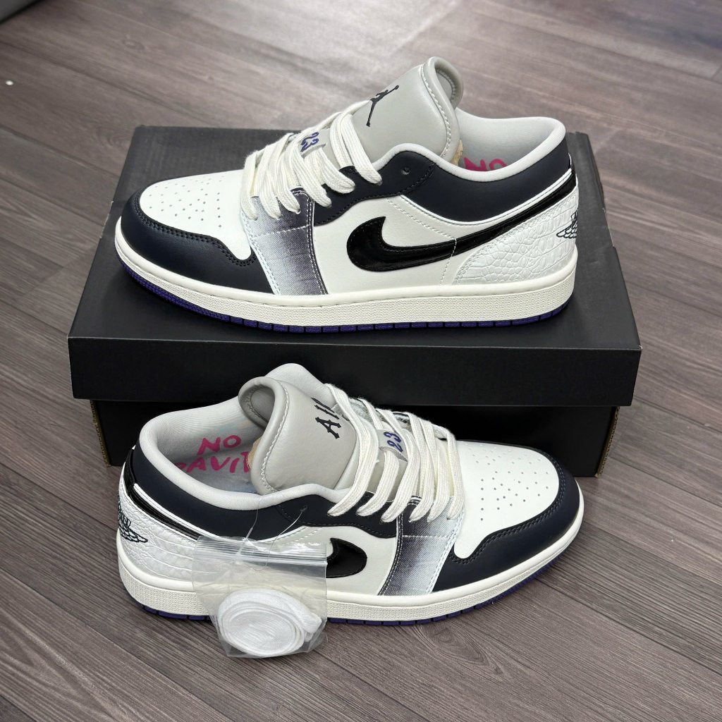 Giày Sneaker Nam Nữ, Giày Thể Thao Cổ Thấp Rắn Tím (CÓ HỖ TRỢ ĐỔI SZ) || Mã JA07