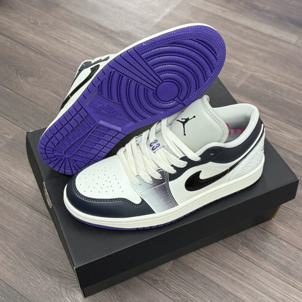 Giày Sneaker Nam Nữ, Giày Thể Thao Cổ Thấp Rắn Tím (CÓ HỖ TRỢ ĐỔI SZ) || Mã JA07