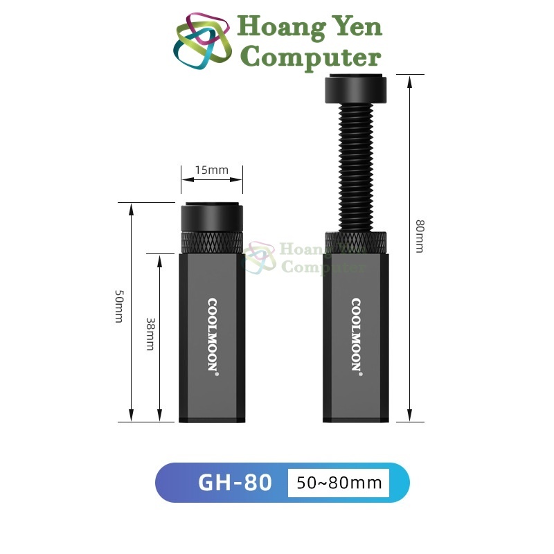 Giá Đỡ Card Đồ Họa Máy Tính COOLMOON GH Có Đế Hít Nam Châm, Tùy Chỉnh Độ Cao - Chống Cong Main/ Xệ VGA