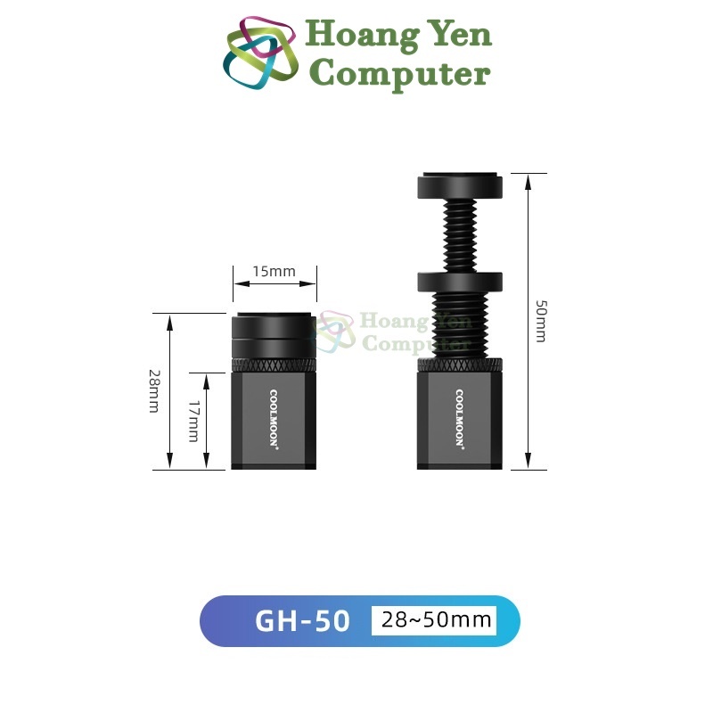 Giá Đỡ Card Đồ Họa Máy Tính COOLMOON GH Có Đế Hít Nam Châm, Tùy Chỉnh Độ Cao - Chống Cong Main/ Xệ VGA