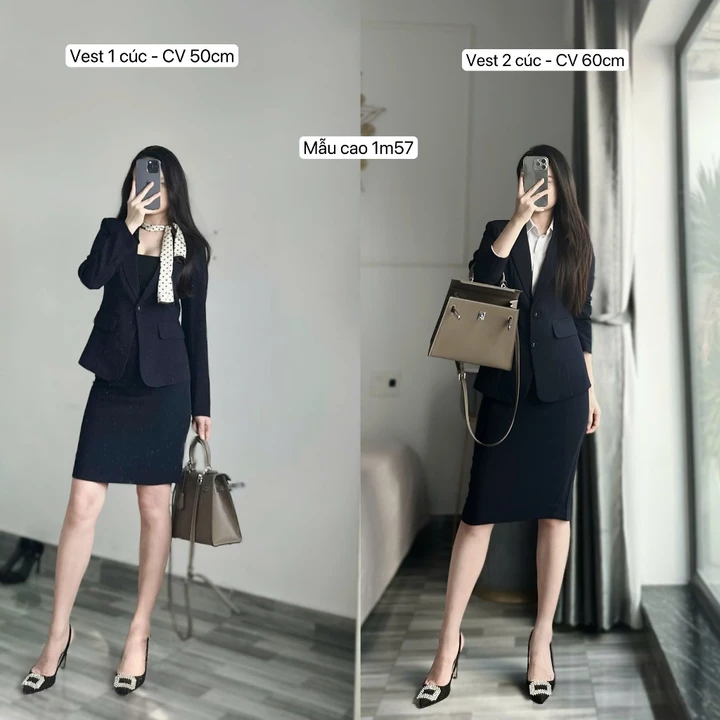 Váy Công Sở Có Túi Và Cạp Eo 1 Lớp, Chân Váy Xanh Đen, Váy Bút Chì Ôm Dáng Size To, Chì Trơn Chất Vải Trượt Co Dãn Nhiều