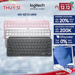 Bàn phím không dây Bluetooth Logitech MX Keys Mini - Nhỏ gọn, Phím tắt thông minh