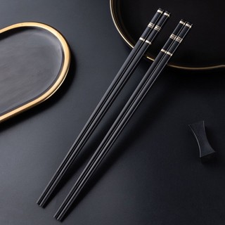 Combo 3 [Mẫu mới] Set 10 đôi đũa hợp kim cao cấp kháng khuẩn, chống nấm mốc - sang trọng, siêu bền