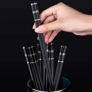 Combo 3 [Mẫu mới] Set 10 đôi đũa hợp kim cao cấp kháng khuẩn, chống nấm mốc - sang trọng, siêu bền