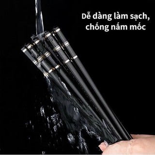 Combo 3 [Mẫu mới] Set 10 đôi đũa hợp kim cao cấp kháng khuẩn, chống nấm mốc - sang trọng, siêu bền