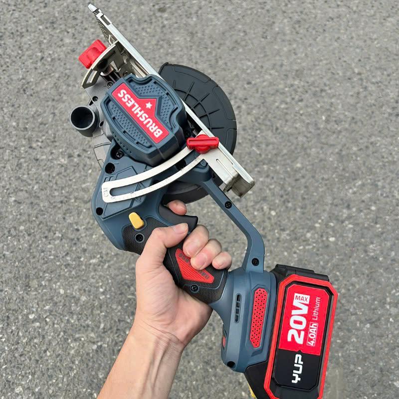 Máy cưa gỗ pin 20V YUPAI YP20-C140M, động cơ không chổi than, đi kèm 1 lưỡi cắt gỗ 140mm