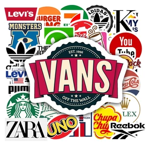 Set 50 Miếng Dán Graffiti Brand Logo Hình Dán Thương Hiệu Chống Thấm Nước Trang Trí Mũ Bảo Hiểm