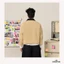 Áo Jacket Boxy GODMOTHER Áo Khoác Thu Đông Có Cổ Khoá Kéo Đen Kaki Có Túi Hàn Quốc