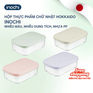 Hộp Nhựa Đựng Thực Phẩm Thức Ăn Hokkaido Chữ Nhật Cao Cấp Trong Suốt, kín, an toàn sức khỏe