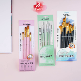 Bộ Cọ Vẽ Màu Nước Màu Bột Acrylic Gouache Chuyên Nghiệp Finenolo Set 4/10 Cọ Vẽ Tranh Tô Màu Phác Hoạ Cụ