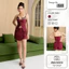 Quần Giả Váy SCARLET SKORT Chất Tweed Đỏ Đô Dáng Ôm Cạp Cao Sang Trọng – Quần Váy Nữ Thiết Kế Tôn Dáng