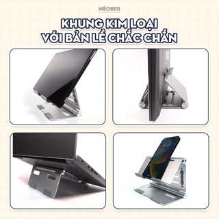 Giá đỡ Magic Fold đa năng - Chất liệu nhôm cao cấp, gấp gọn dễ dàng linh hoạt kê iPad, laptop by MèoBer