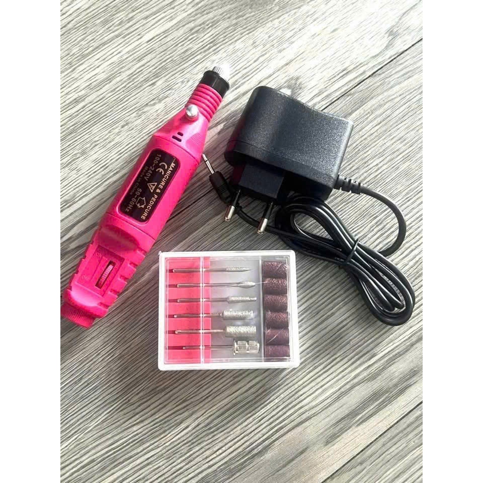 Máy Mài Mini Cầm Tay Làm Nail – Nhỏ Gọn, Êm, Không Rung, Mài Da & Xử Lý Móng Nhanh, Phù Hợp Thợ Nail & Tại Nhà
