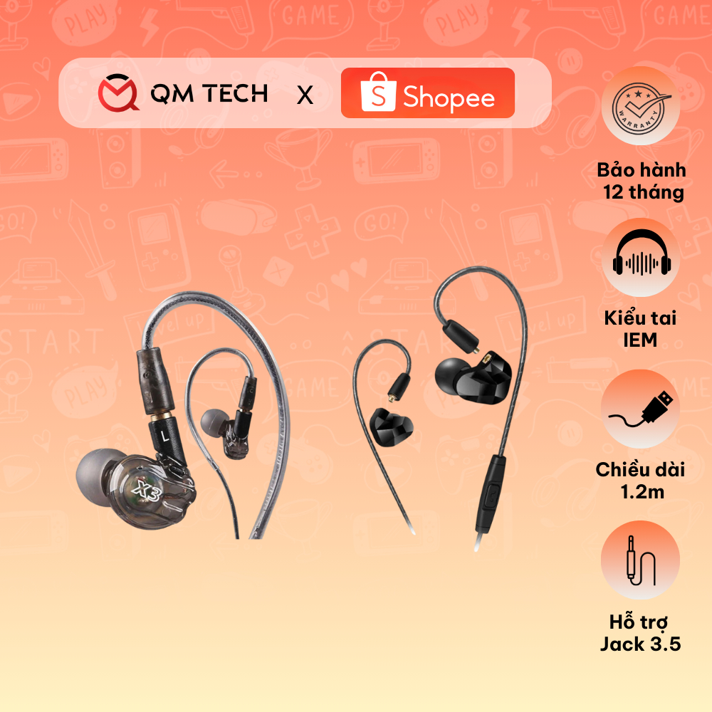 Tai nghe giá rẻ Moxpad X3 | X9 (IEM) - QMTECH STORE | BigBuy360 - bigbuy360.vn