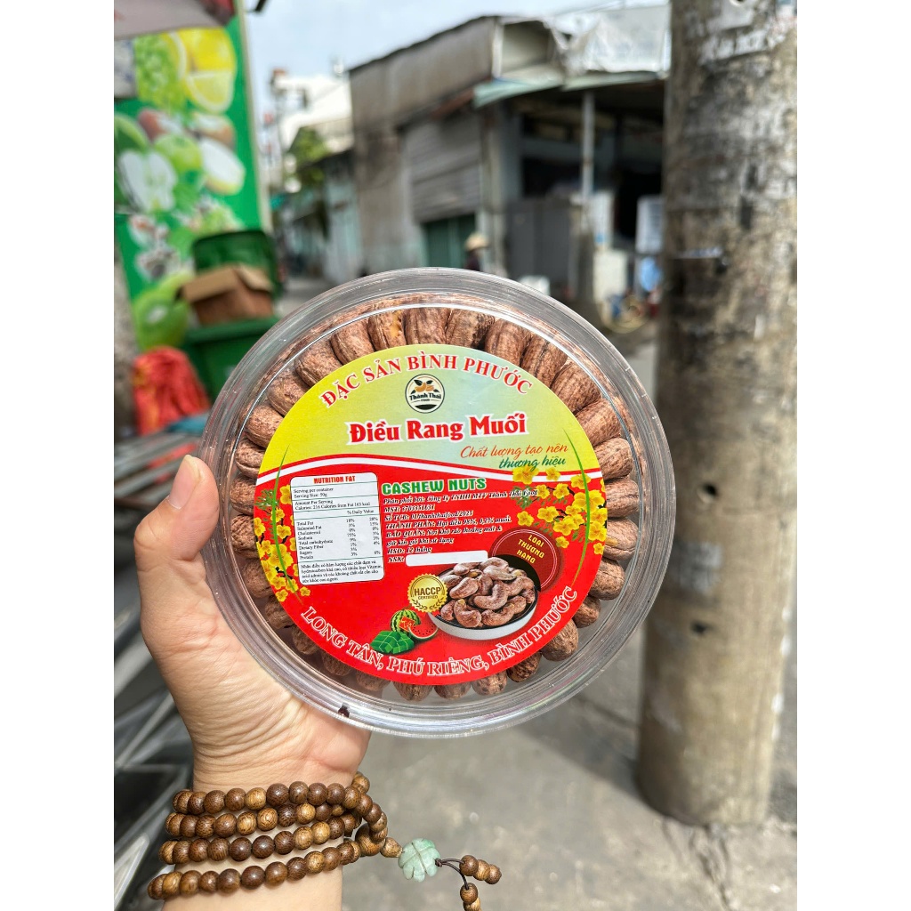 🥜 HẠT ĐIỀU RANG MUỐI LOẠI 1 – HỘP 500G- HSD 12 THÁNG- HẠT TO, GIÒN BÉO, THƠM NGON KHÓ CƯỠNG!