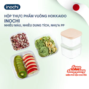 Hộp thực phẩm vuông Hokkaido Inochi bảo quản thực phẩm, chất liệu an toàn