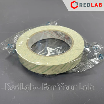 Giấy chỉ thị nhiệt, băng keo hấp ướt APTACA 5352 cuộn 50m x 19mm, dùng cho cho nồi hấp autoclave, có VAT