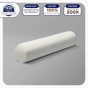 Ruột gối ôm ép hơi dài 100x35cm 100% bông gòn đàn hồi cao cấp - gối ôm người lớn gối ôm hơi