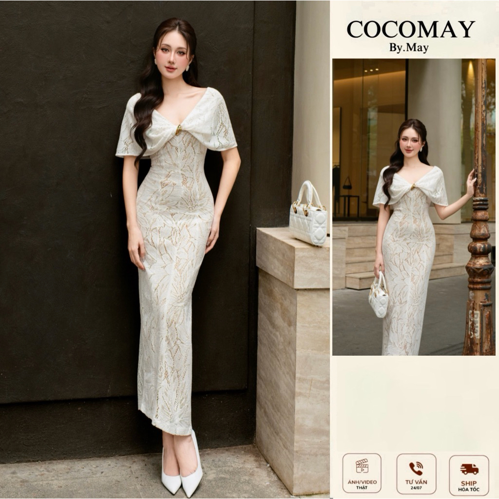 COCOMAY - Đầm Millea Gold Bloom Dress - đầm dáng ôm | Shopee Việt Nam