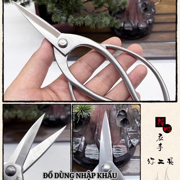 Kéo cắt tỉa cành cây bằng thép trắng đúc nguyên khối không gỉ