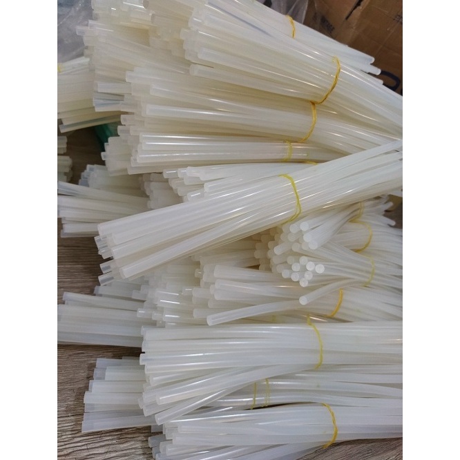 10 Cây Keo Nến Loại Nhỏ Trong Suốt – Không Cần Máy – Dán Nhanh, Bám Chắc