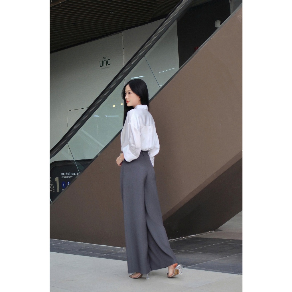 LABAVISTA  Quần tây nữ ống suông cao cấp phong cách công sở thanh lịch