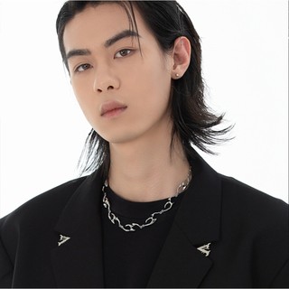 SNUOFO - Dây chuyền kim loại độc đáo phong cách đường phố xu hướng hip hop unisex dây chuyền đeo cổ cao cấp