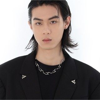 SNUOFO - Dây chuyền kim loại độc đáo phong cách đường phố xu hướng hip hop unisex dây chuyền đeo cổ cao cấp