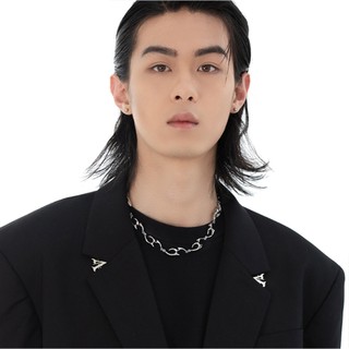 SNUOFO - Dây chuyền kim loại độc đáo phong cách đường phố xu hướng hip hop unisex dây chuyền đeo cổ cao cấp