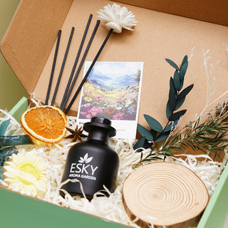 Set Quà Tặng Nam Nữ ESKY Aroma Garden Tinh Dầu Cắm Que Thơm Phòng 100ml