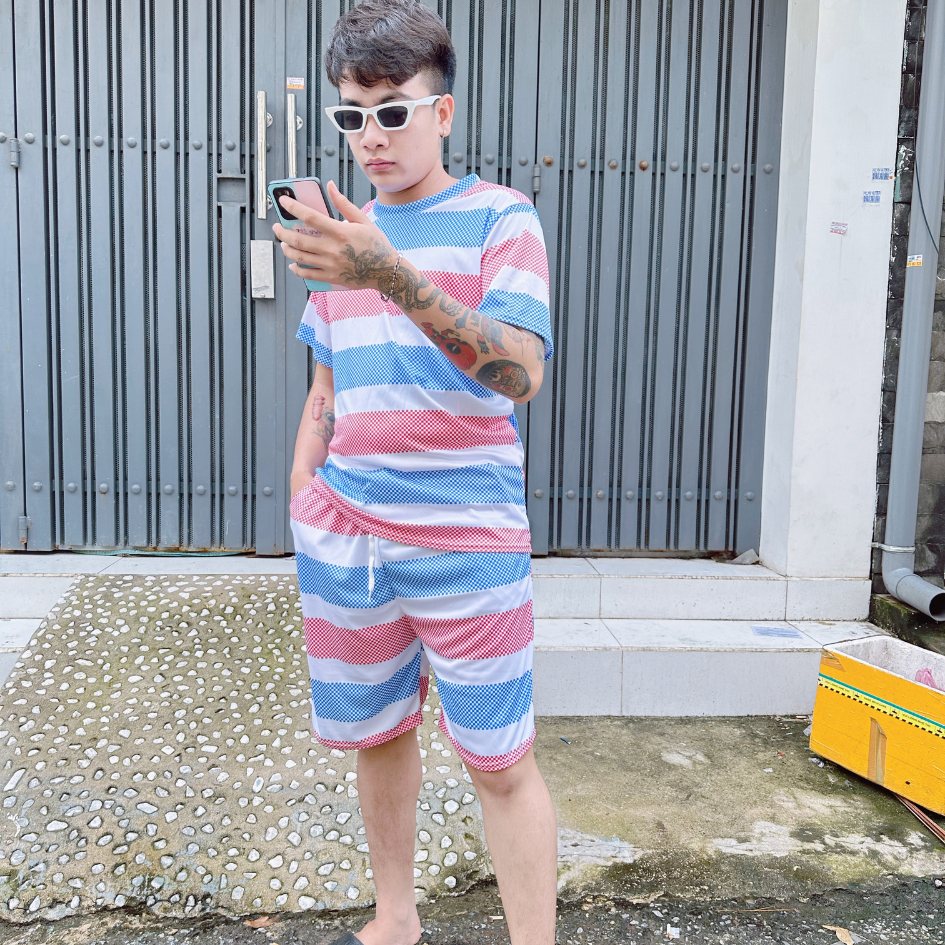 Bộ Thể Thao Nam PHÔNG BẠT mặc ở nhà đi chơi chất Thun Lạnh siêu xịn - unisex Kl1
