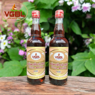 XÁCH HỘP 2 CHAI THUỶ TINH MẮM CÁ THU 500ML 40N