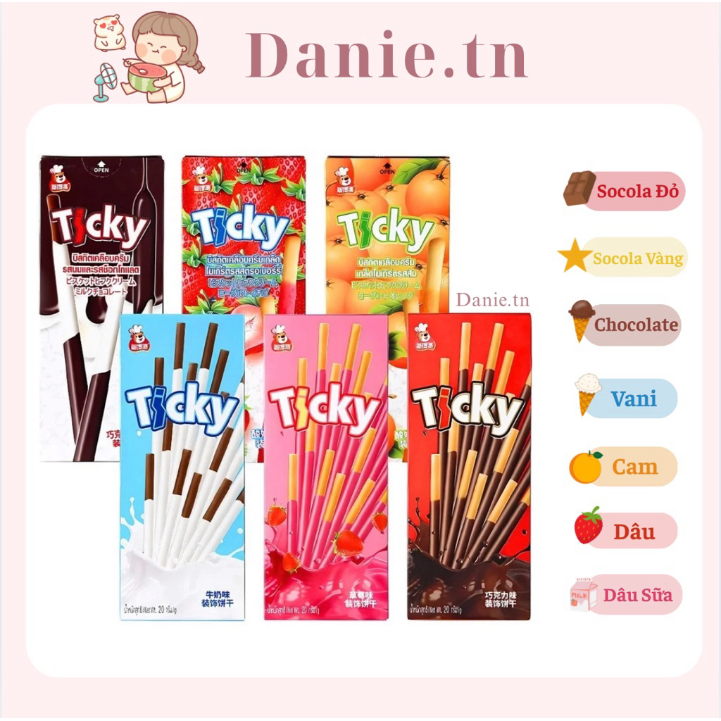 Bánh Que Ticky Thái Lan 20g - Đủ Hương Vị | Shopee Việt Nam
