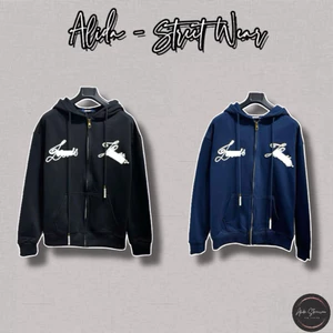 ⚡️[Hight Quality] Áo Khoác Hoodie Zip \ / Chữ Thêu 2 Bên Nam Nữ - Điểm Nhấn Chữ Thêu Trắng Nổi Cao Cấp Loại 1