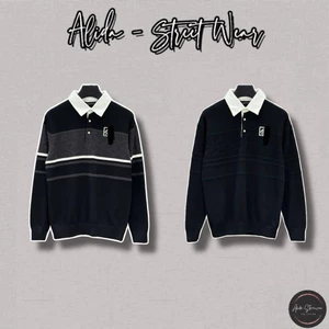 ⚡️[Hight Quality] Áo Len Cổ Tròn Nam Nữ \ / B1son Sweater Polo Dài - Điểm Nhấn Chữ Dệt Nổi Phối Cố Cao Cấp Loại 1