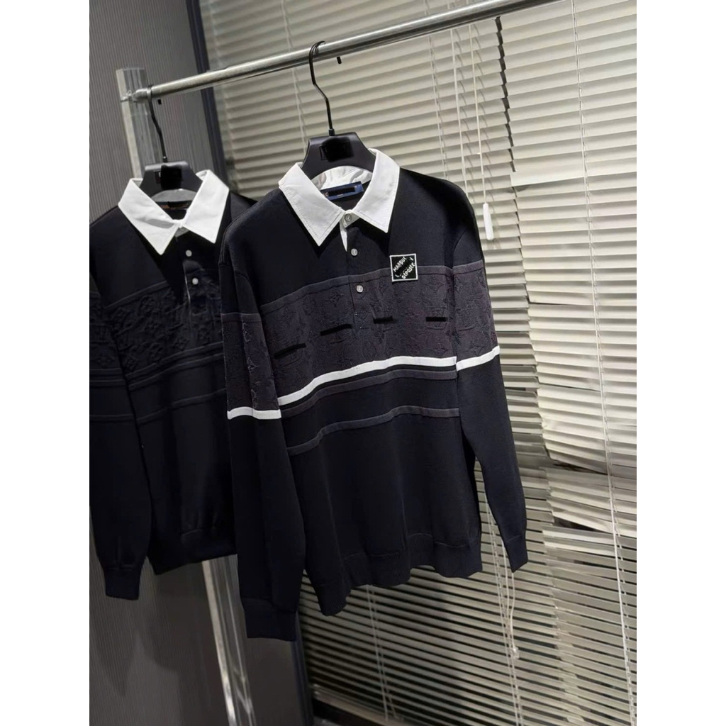 ⚡️[Hight Quality] Áo Len Cổ Tròn Nam Nữ \ / B1son Sweater Polo Dài - Điểm Nhấn Chữ Dệt Nổi Phối Cố Cao Cấp Loại 1