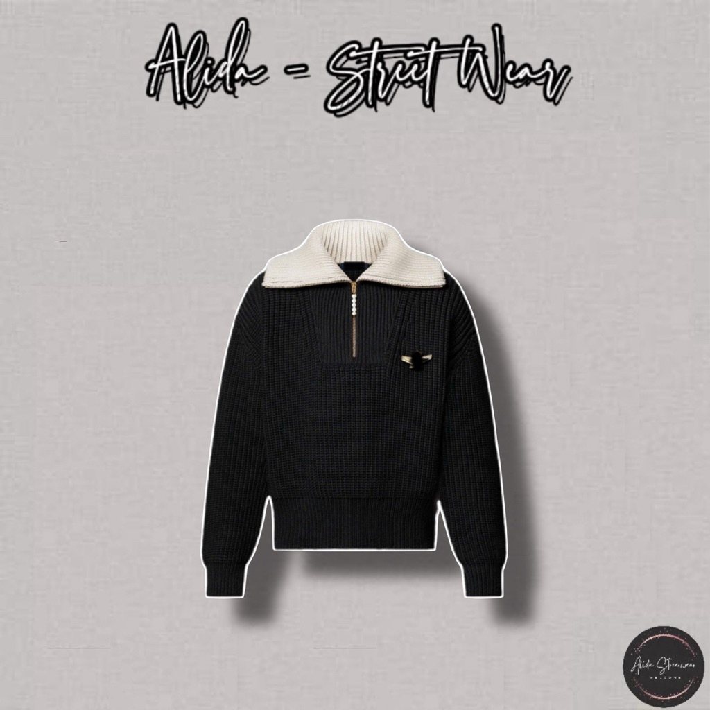 ⚡️[Hight Quality] Áo Khoác Cổ Zip Bản To \ / Sweater Ready - Điểm Nhấn Cổ Bẻ Độc Lạ Chất Len Dệt Siêu Nặng Nam Nữ