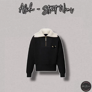 ⚡️[Hight Quality] Áo Khoác Cổ Zip Bản To \ / Sweater Ready - Điểm Nhấn Cổ Bẻ Độc Lạ Chất Len Dệt Siêu Nặng Nam Nữ