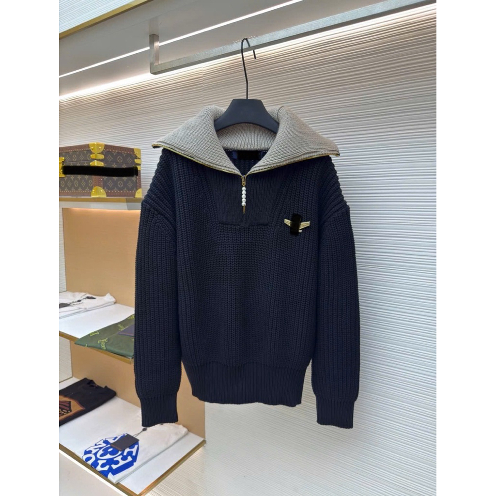 ⚡️[Hight Quality] Áo Khoác Cổ Zip Bản To \ / Sweater Ready - Điểm Nhấn Cổ Bẻ Độc Lạ Chất Len Dệt Siêu Nặng Nam Nữ