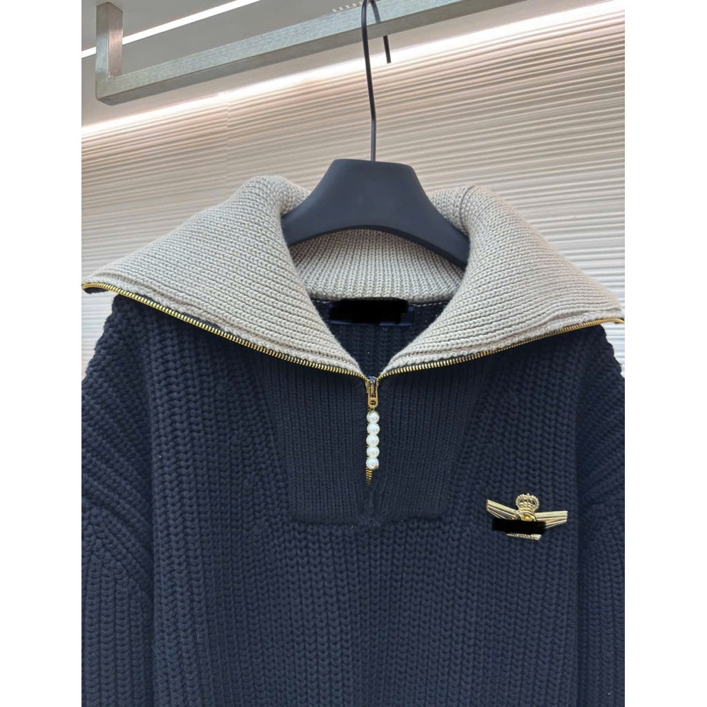 ⚡️[Hight Quality] Áo Khoác Cổ Zip Bản To \ / Sweater Ready - Điểm Nhấn Cổ Bẻ Độc Lạ Chất Len Dệt Siêu Nặng Nam Nữ