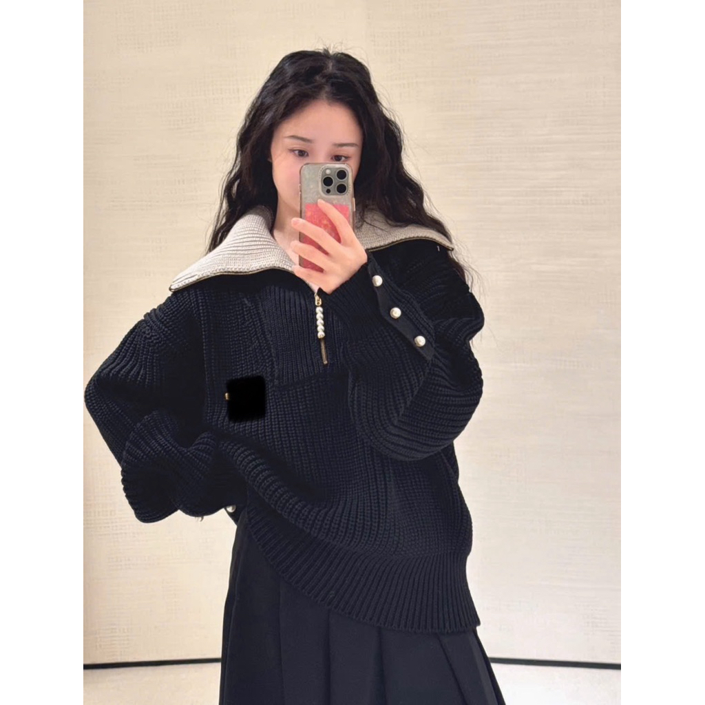 ⚡️[Hight Quality] Áo Khoác Cổ Zip Bản To \ / Sweater Ready - Điểm Nhấn Cổ Bẻ Độc Lạ Chất Len Dệt Siêu Nặng Nam Nữ