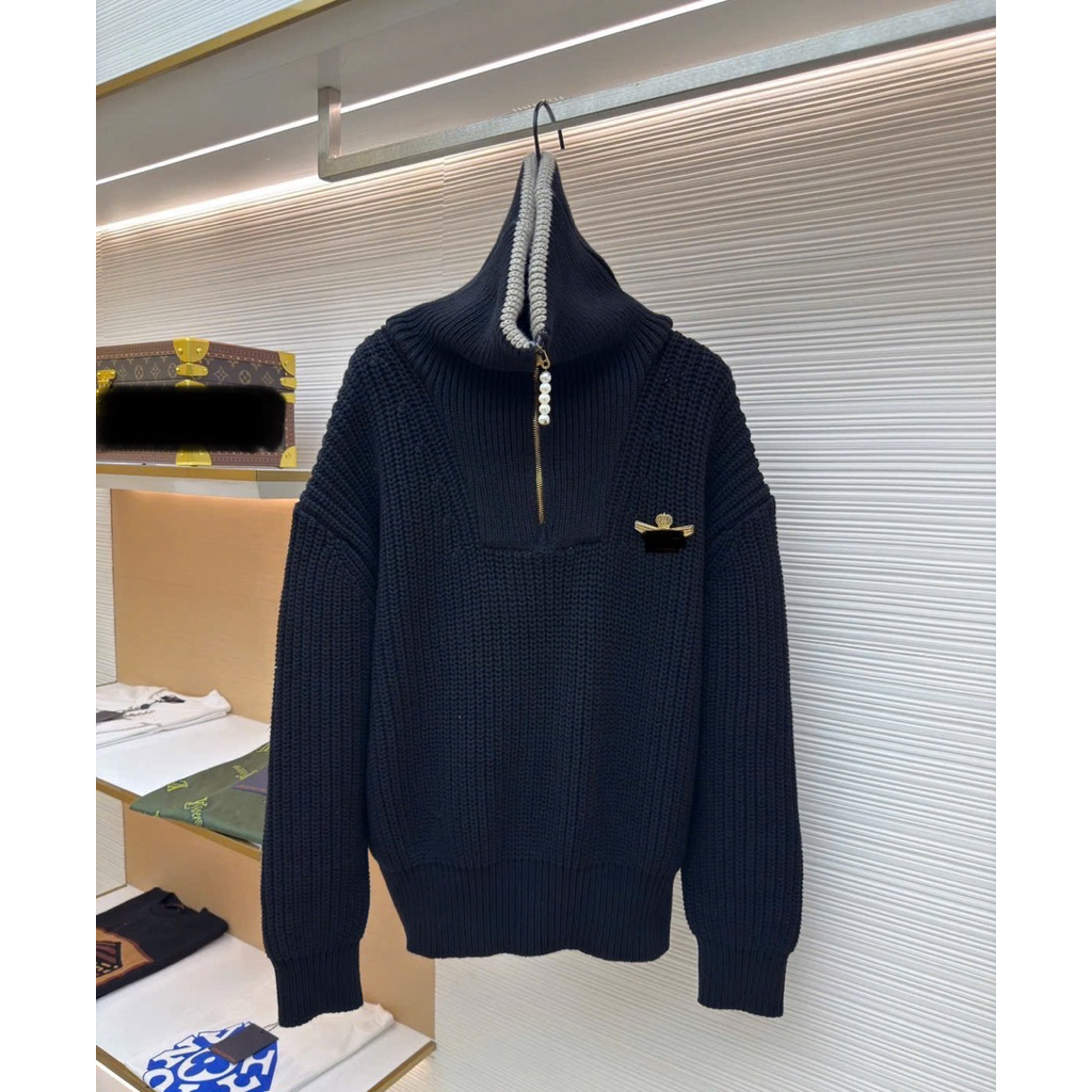 ⚡️[Hight Quality] Áo Khoác Cổ Zip Bản To \ / Sweater Ready - Điểm Nhấn Cổ Bẻ Độc Lạ Chất Len Dệt Siêu Nặng Nam Nữ