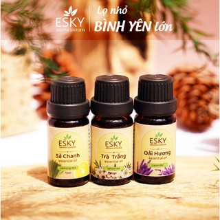 [TẶNG ĐÁ KHUẾCH TÁN] Combo JOY Tinh Dầu Nguyên Chất ESKY AROMA GARDEN Thư Giãn Cân Bằng Cảm Xúc 3x10ml