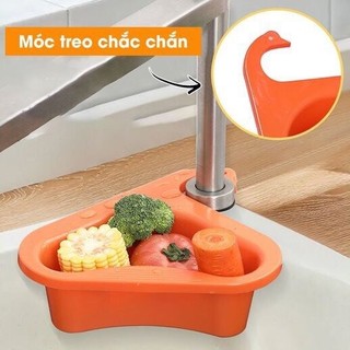 Combo 3 Khay lọc rác, thức ăn thừa gắn vòi bồn rửa chén, bát hình thiên nga