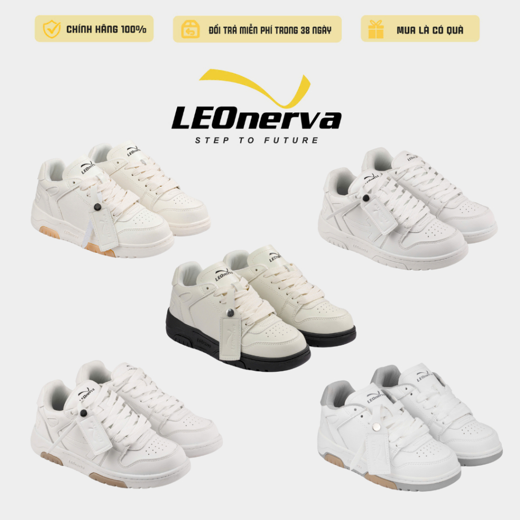 Giày Sneaker Unisex LEOnerva 508 VS1 - BST 6 Màu Bestseller - [ Đế Hack Dáng Cao 5cm ] - Đi Đúng Size