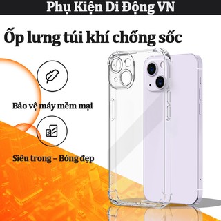 Ốp lưng trong suốt chống sốc ôm sát túi khí 4 góc cho iPhone 7 8 11 12 13 14 15 16 17 Pro Max 7P 8P